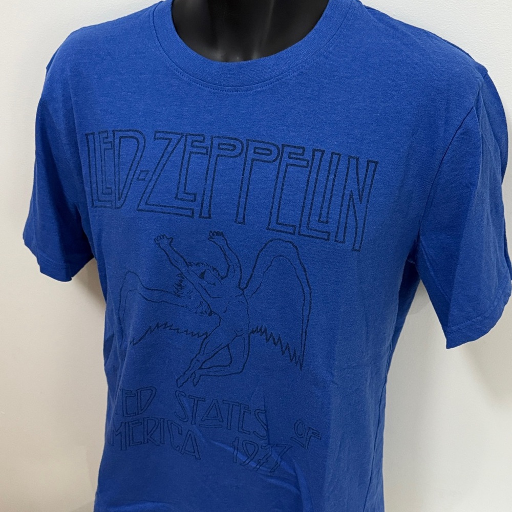 Led Zeppelin Blue Graphic Tee - Short Sleeve